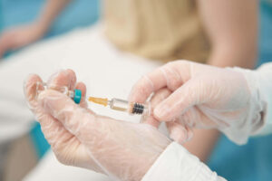 Eclipse Clinic team preps an epidural steroid injection